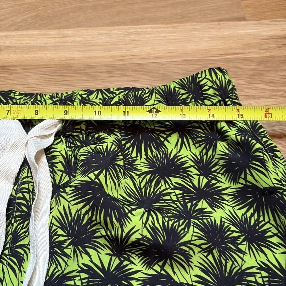 NWT Sandrine Neon Rose Green and Black Patterned Joggers Women’s M - Picture 6 of 15